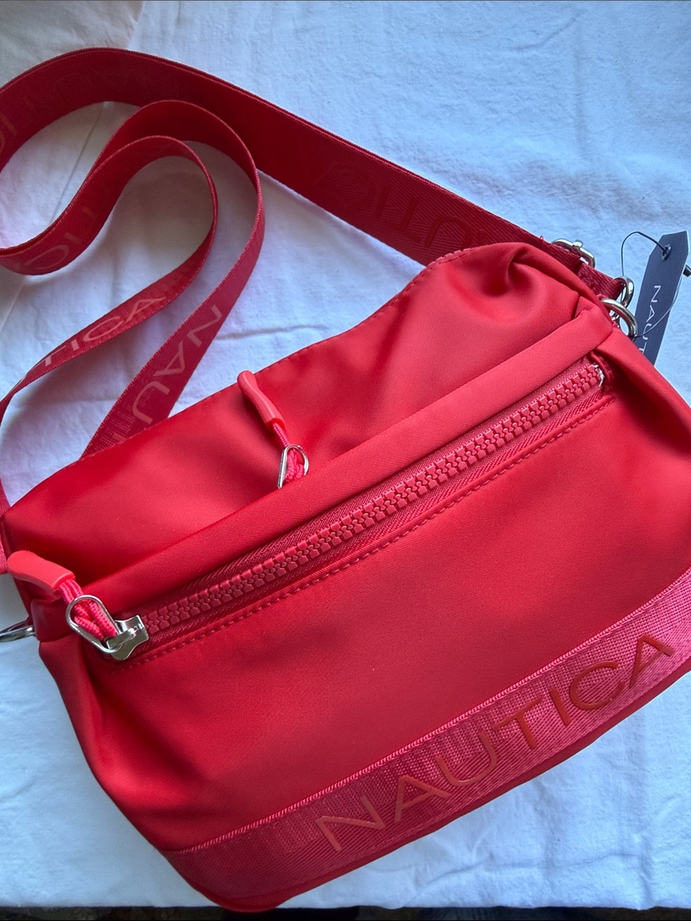 Red Crossbody Shoulder Bag - NAUTICA